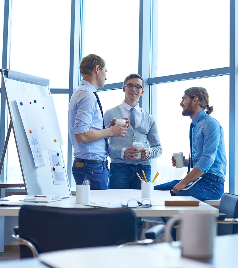 PillarOne team working on technology solutions